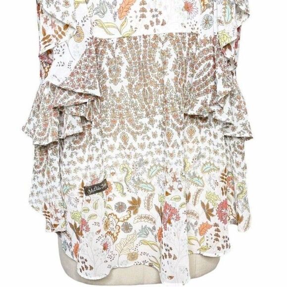 Matilda Jane Rustic Floral Fly By Boho Chiffon Blouse XS - Picture 8 of 9